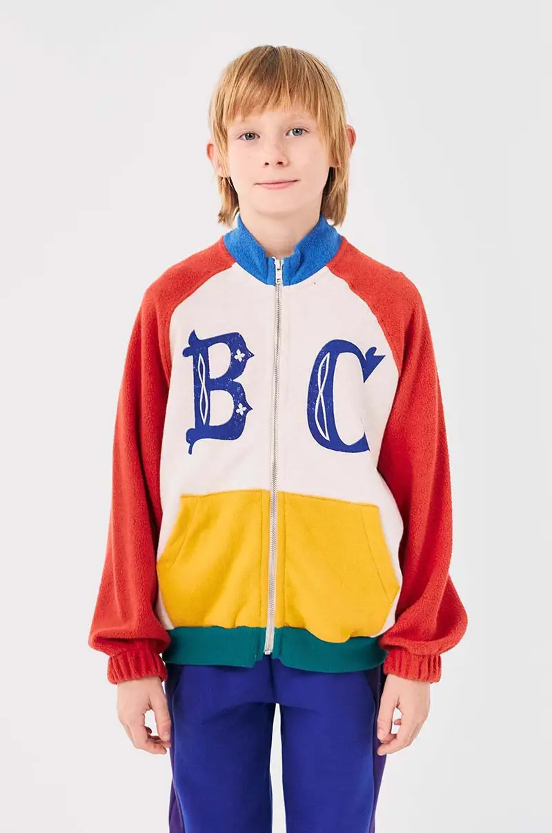 felpa in cotone bambino/a 224AC057 Multicolore