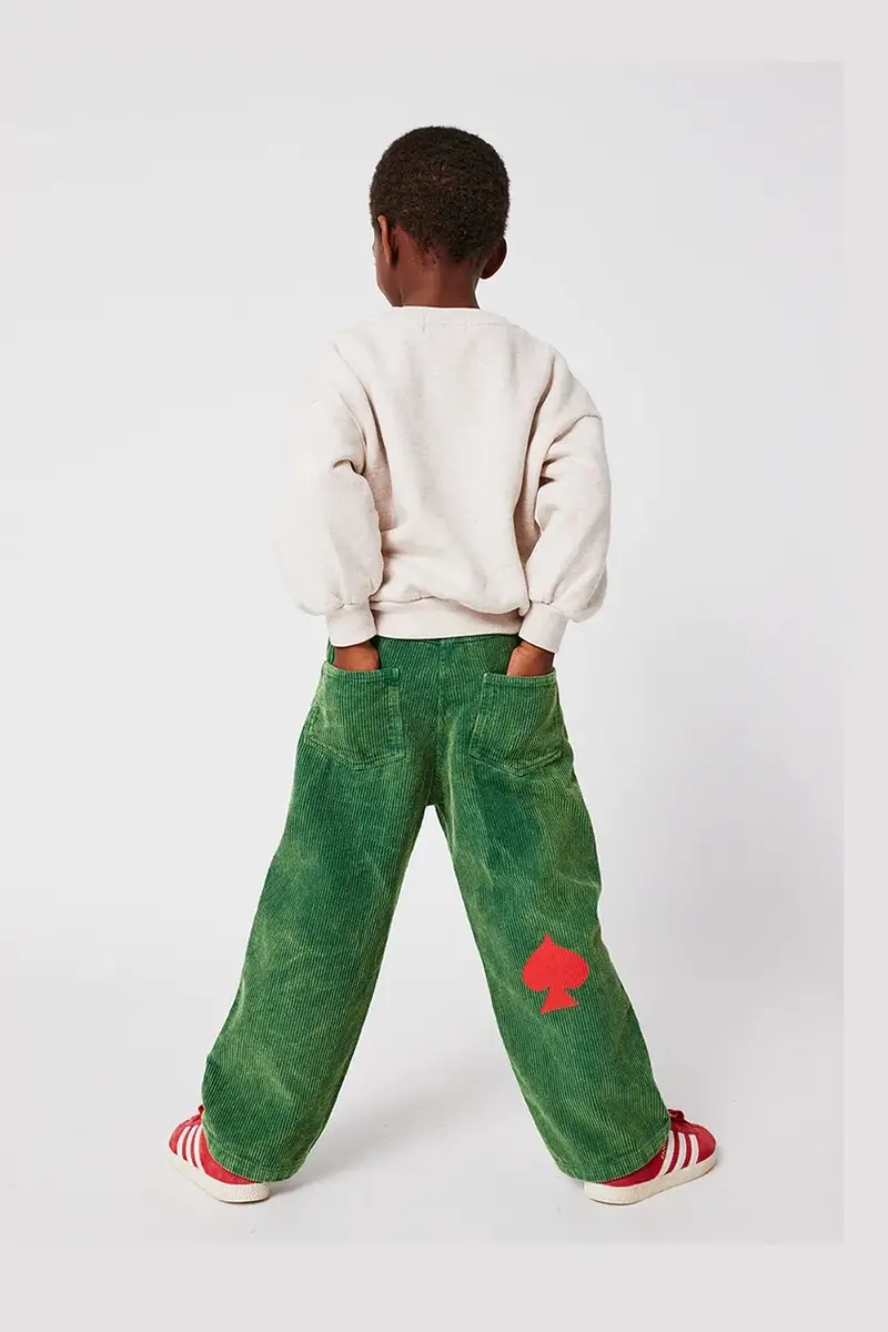 felpa in cotone bambino/a Checkmate colore beige 225AC032 miniatura 5