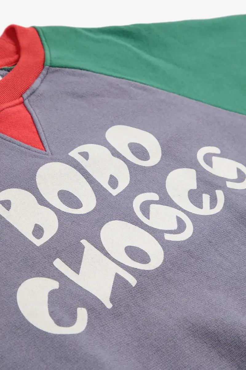 felpa in cotone bambino/a colore grigio 225AC137 miniatura 3