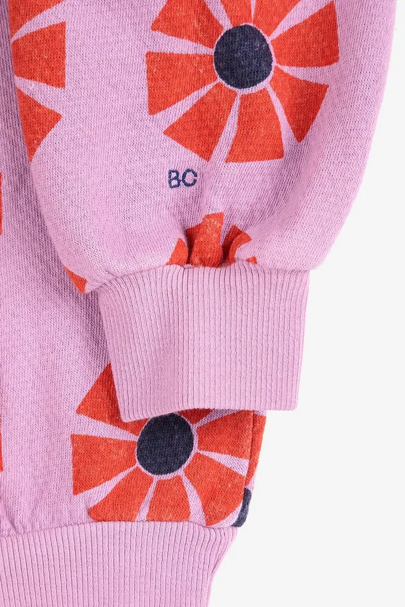 felpa in cotone bambino/a Kaleidoscope colore violetto 225AC038 miniatura 3