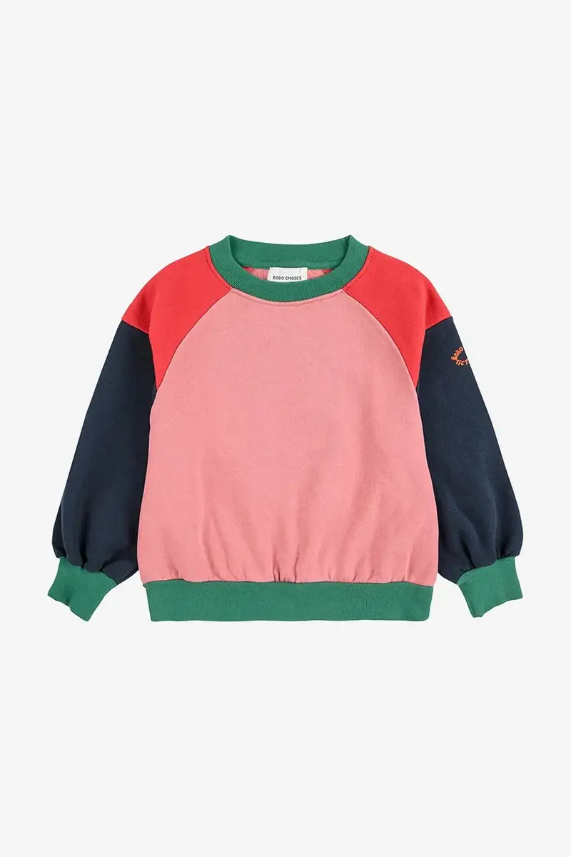 felpa in cotone bambino/a Tic Tac Toe colore rosa 225AC046 miniatura 2