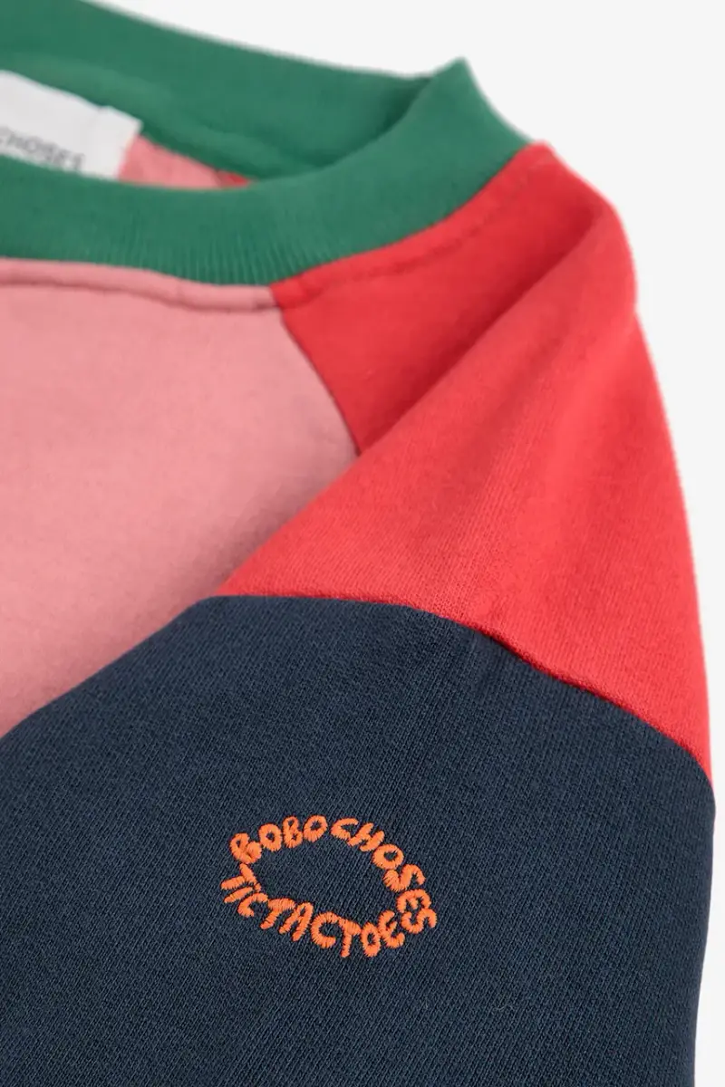 felpa in cotone bambino/a Tic Tac Toe colore rosa 225AC046 miniatura 3