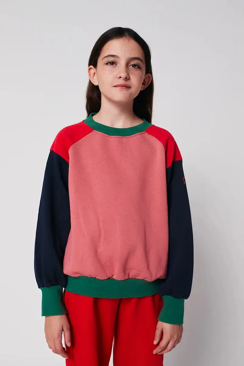 felpa in cotone bambino/a Tic Tac Toe colore rosa 225AC046