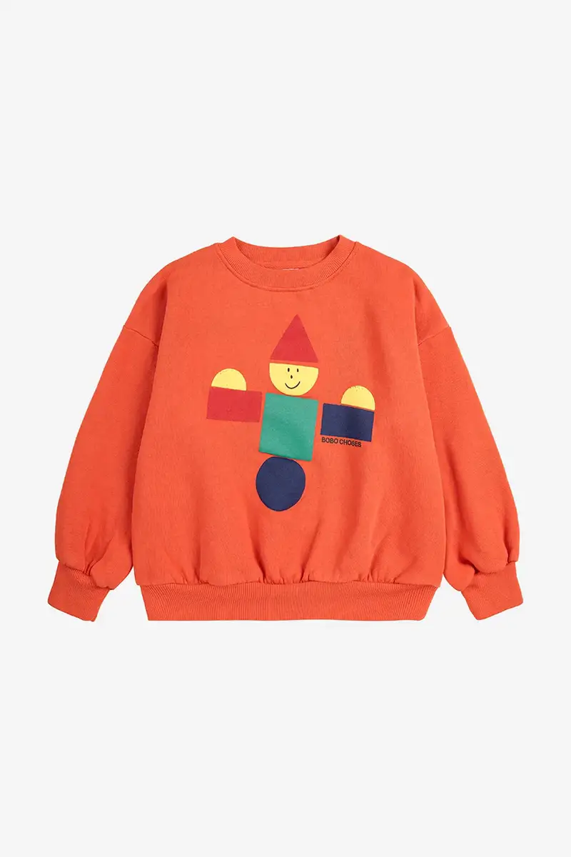 felpa in cotone bambino/a Wooden Toy Arancione miniatura 2