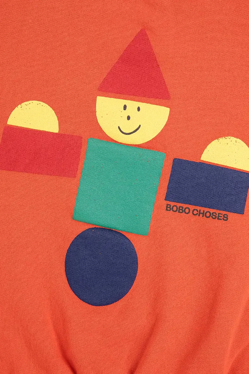 felpa in cotone bambino/a Wooden Toy Arancione miniatura 3
