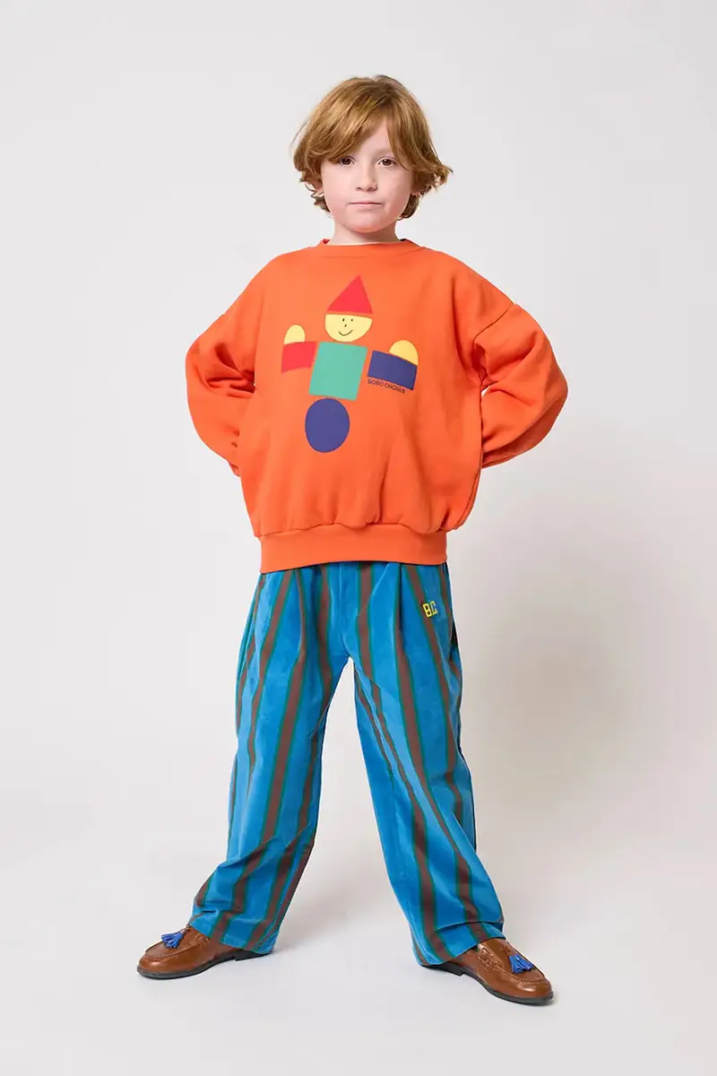 felpa in cotone bambino/a Wooden Toy Arancione miniatura 5