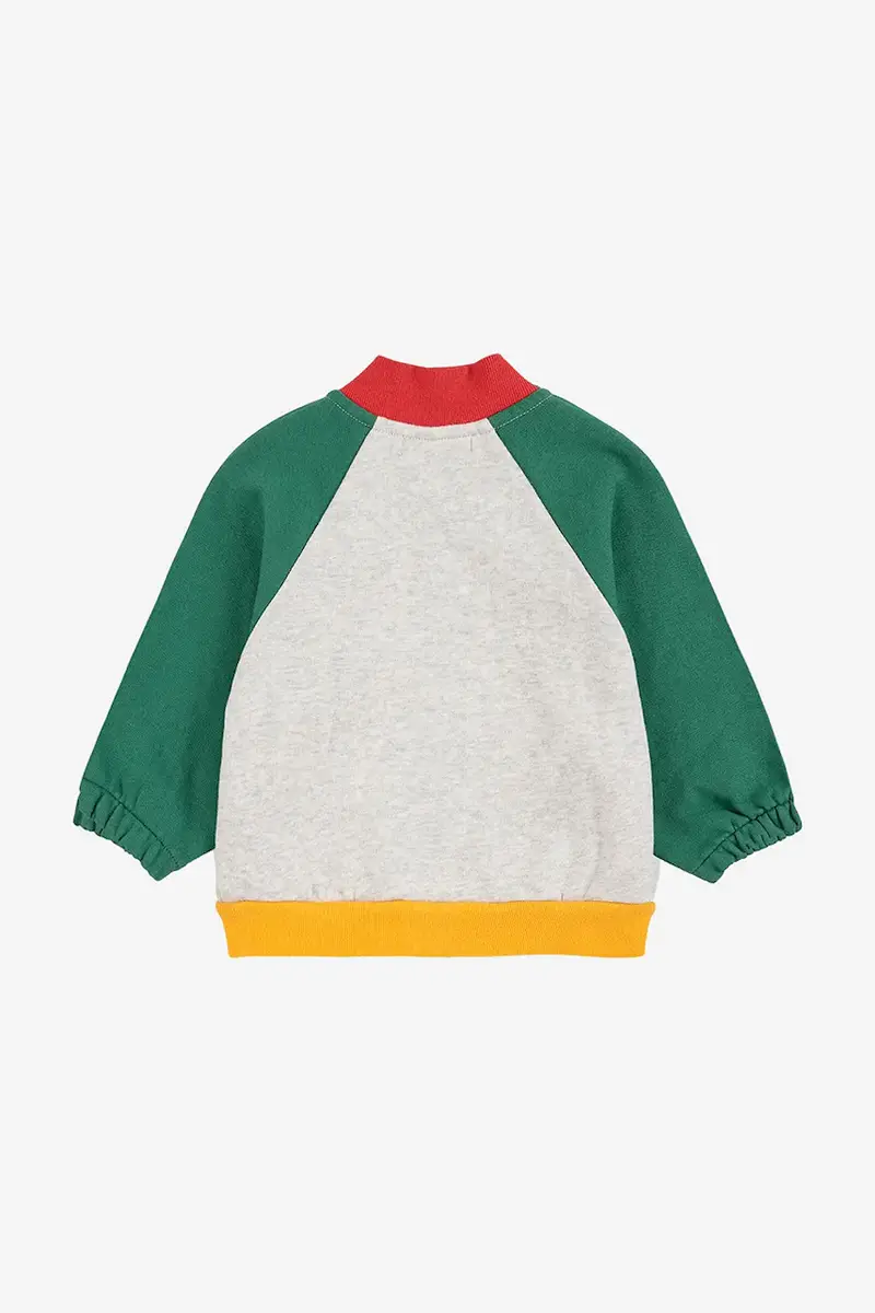 Bobo Choses Maglia neonato in cotone grigia Tic Tac Toe miniatura 3