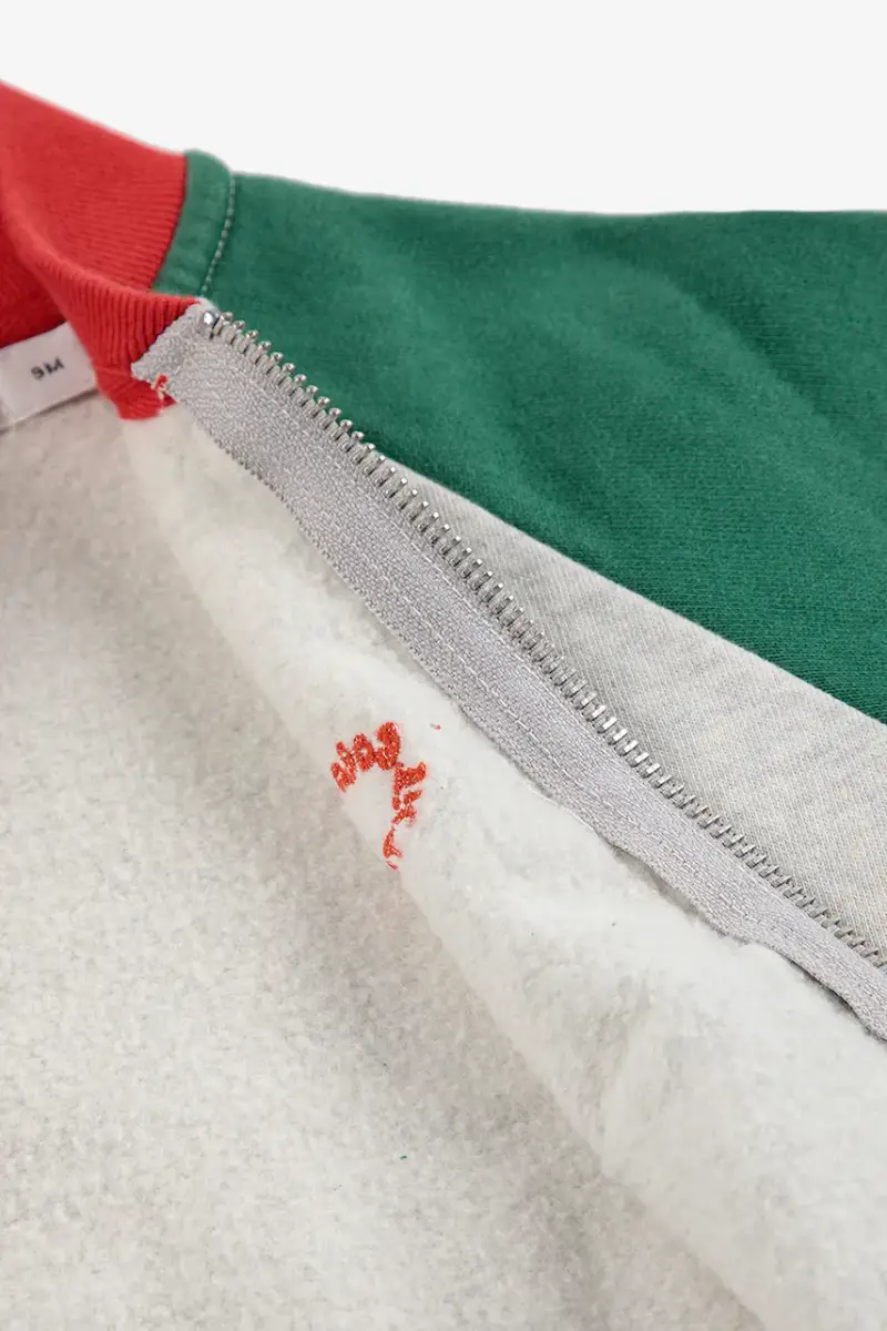 Bobo Choses Maglia neonato in cotone grigia Tic Tac Toe miniatura 5