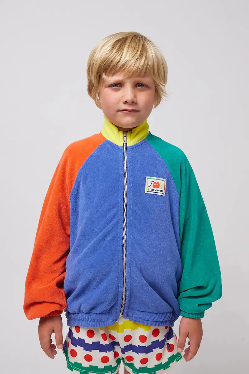 felpa per bambini Smiling colore blu 125AC048