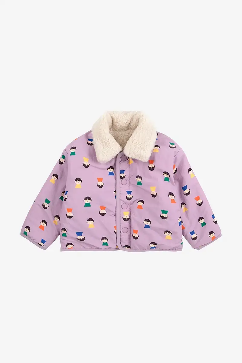 giacca a doppia faccia per neonati Game Pawns colore beige 225AB106 miniatura 2