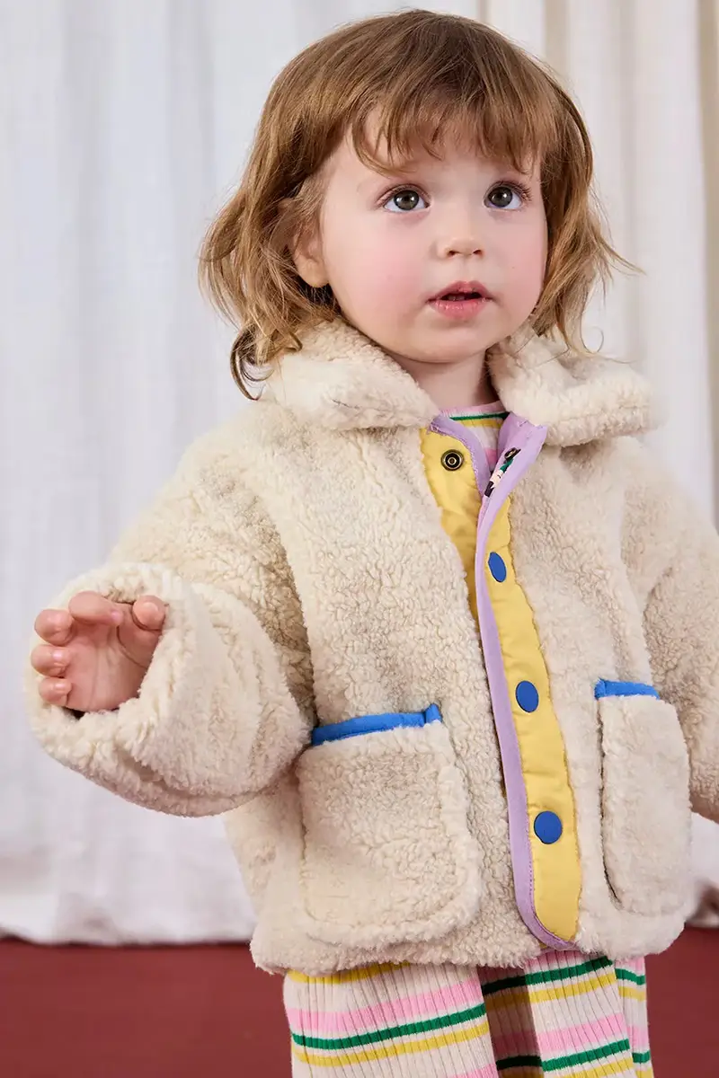 giacca a doppia faccia per neonati Game Pawns colore beige 225AB106