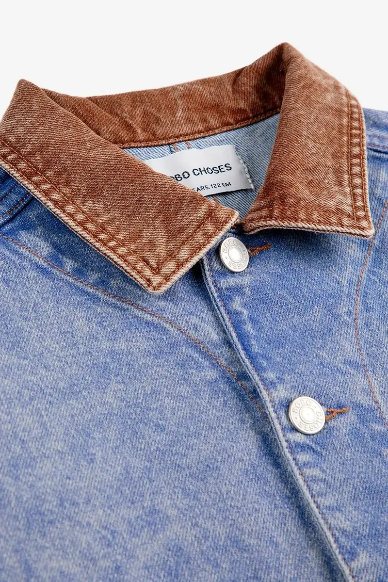 giacca jeans bambino/a colore blu 125AC106 miniatura 4