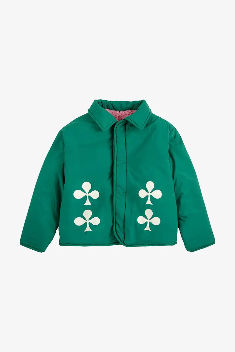 giacca reversibile per bambini Clover colore verde 225AC121 miniatura 2