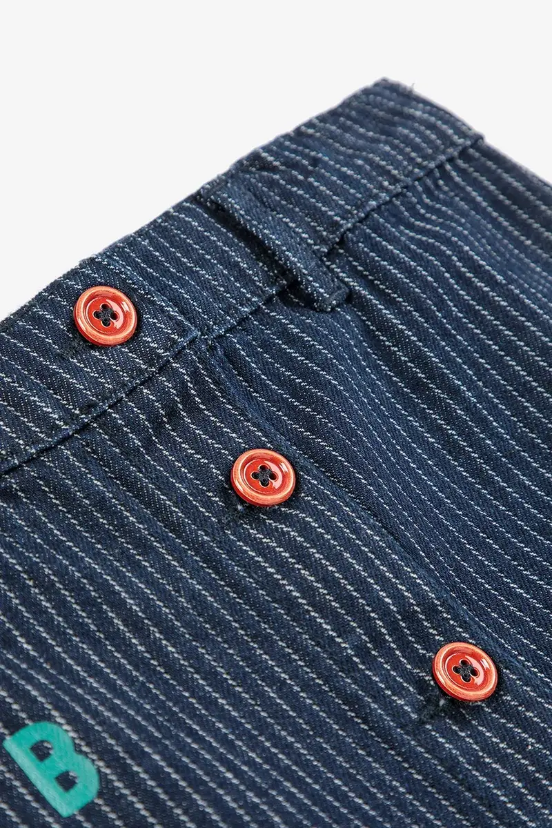 gonna di cotone bambina colore blu navy 225AC097 miniatura 5