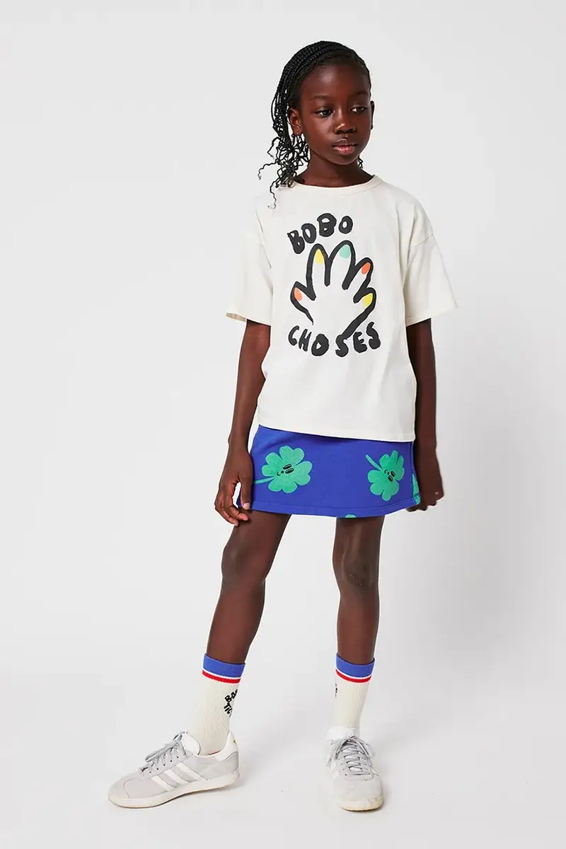 gonna di cotone bambina Lucky Clover colore blu 225AC104 miniatura 4