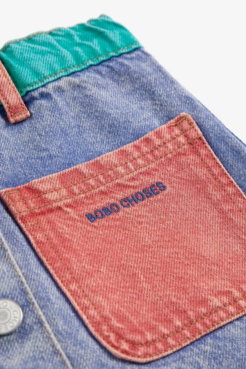 gonna jeans bambino colore blu 125AC072 miniatura 5