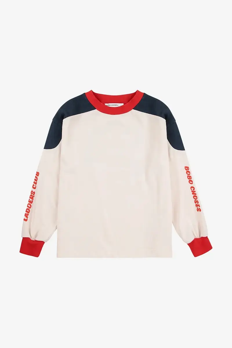 longsleeve in cotone bambino/a Snake colore bianco 225BC002 miniatura 2