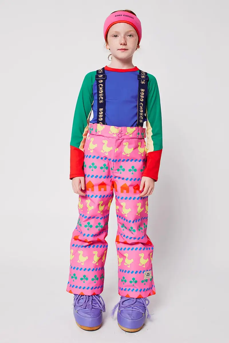 pantaloni da sci bambino/a Farm colore rosa 225AC142