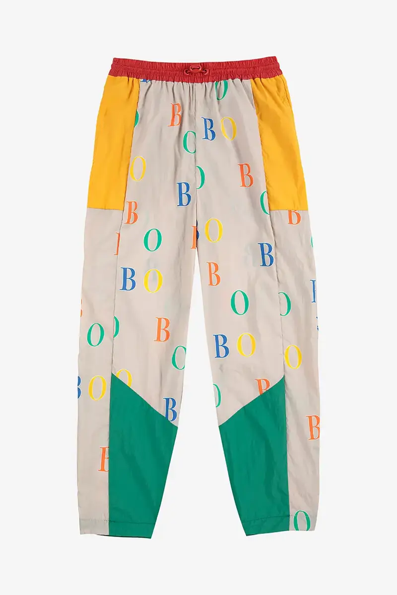 pantaloni per bambini colore beige 225AC140 miniatura 2