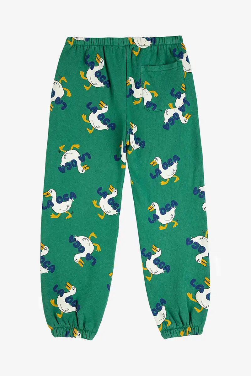 pantaloni tuta bambino/a La Oca colore verde 225AC065 miniatura 3