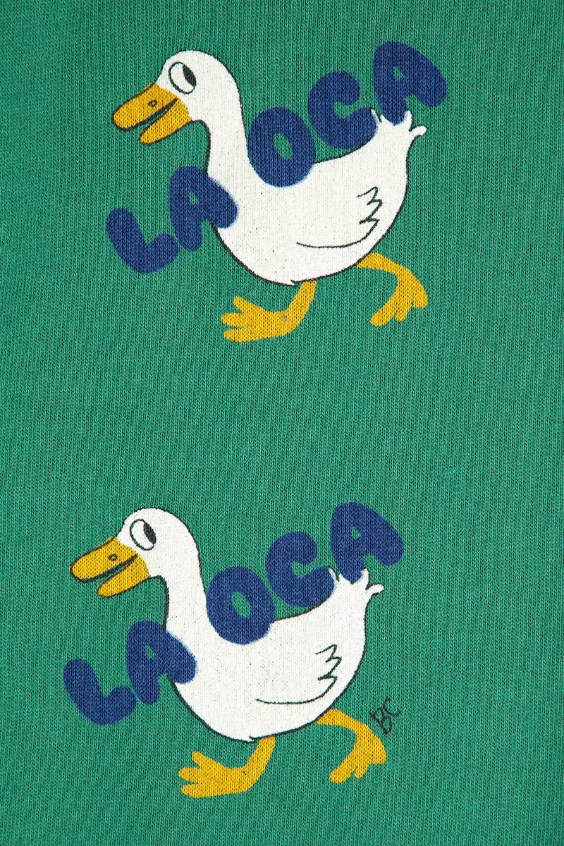 pantaloni tuta bambino/a La Oca colore verde 225AC065 miniatura 4