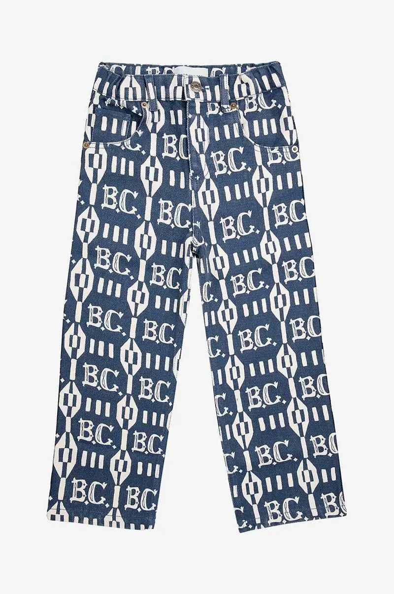 pantaloni tuta in cotone bambino/a Blu navy miniatura 2