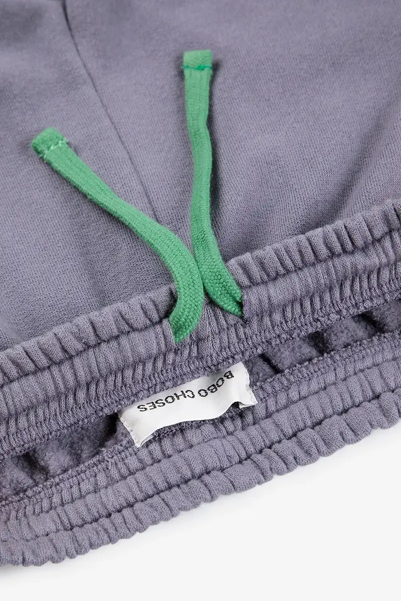 pantaloni tuta in cotone bambino/a colore grigio 225AC138 miniatura 5