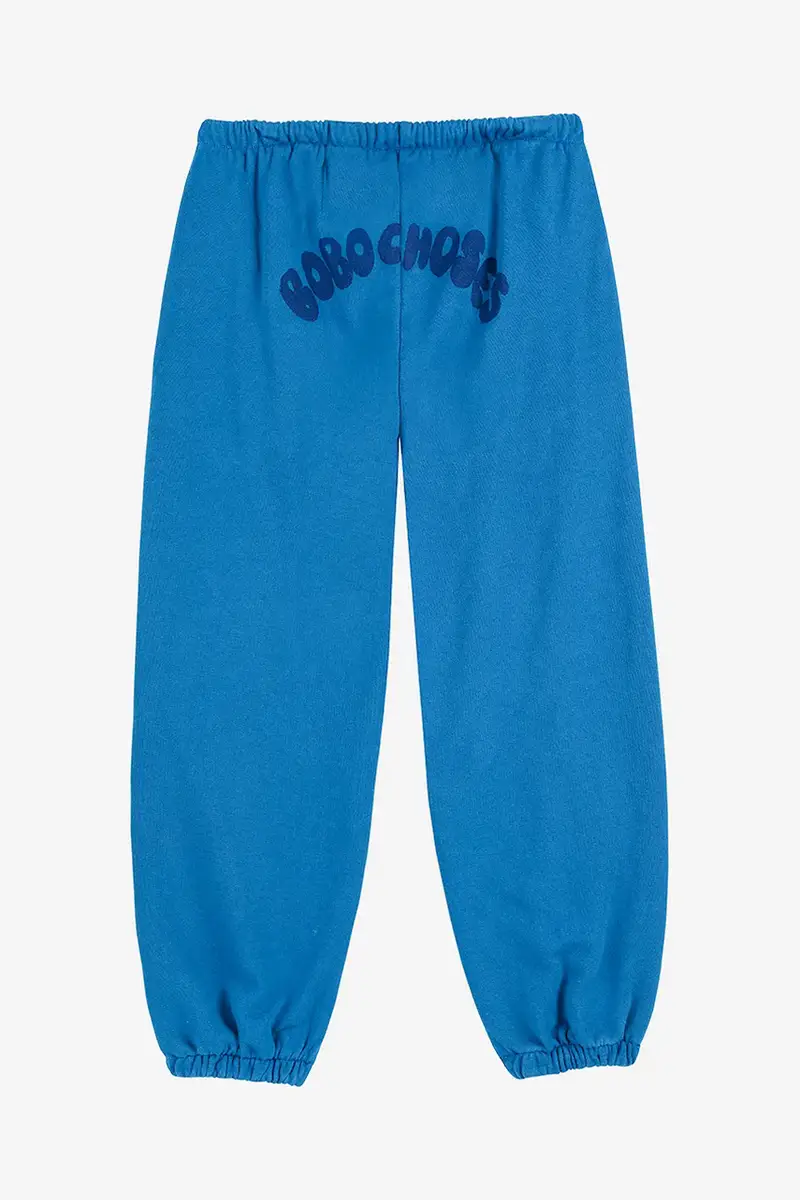 Bobo Choses Pantaloni tuta bambino in cotone blu miniatura 3