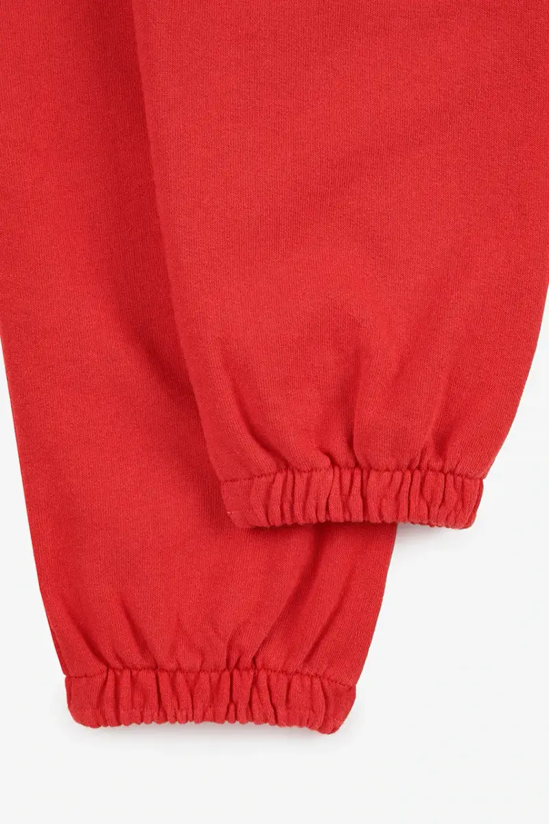 pantaloni tuta in cotone bambino/a Curve colore rosso con applicazione 225AC066 miniatura 4