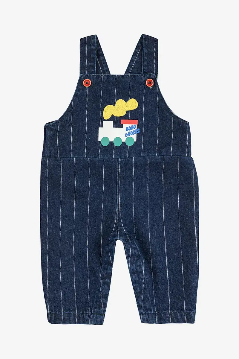 saloppette neonati Choo Choo 225AB092 Blu navy miniatura 2