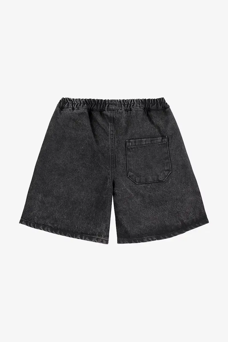 shorts di lana bambino/a Smiling colore nero 125AC058 miniatura 3