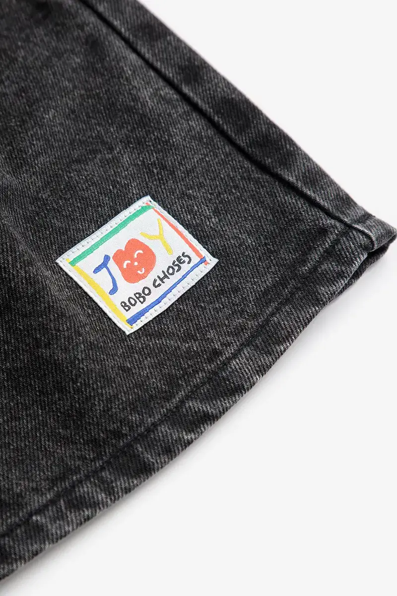 shorts di lana bambino/a Smiling colore nero 125AC058 miniatura 5