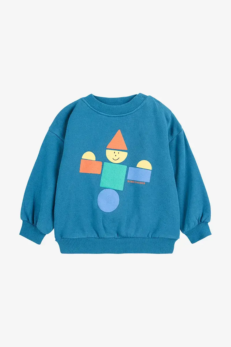 tuta neonato/a Wooden Toy Blu miniatura 3