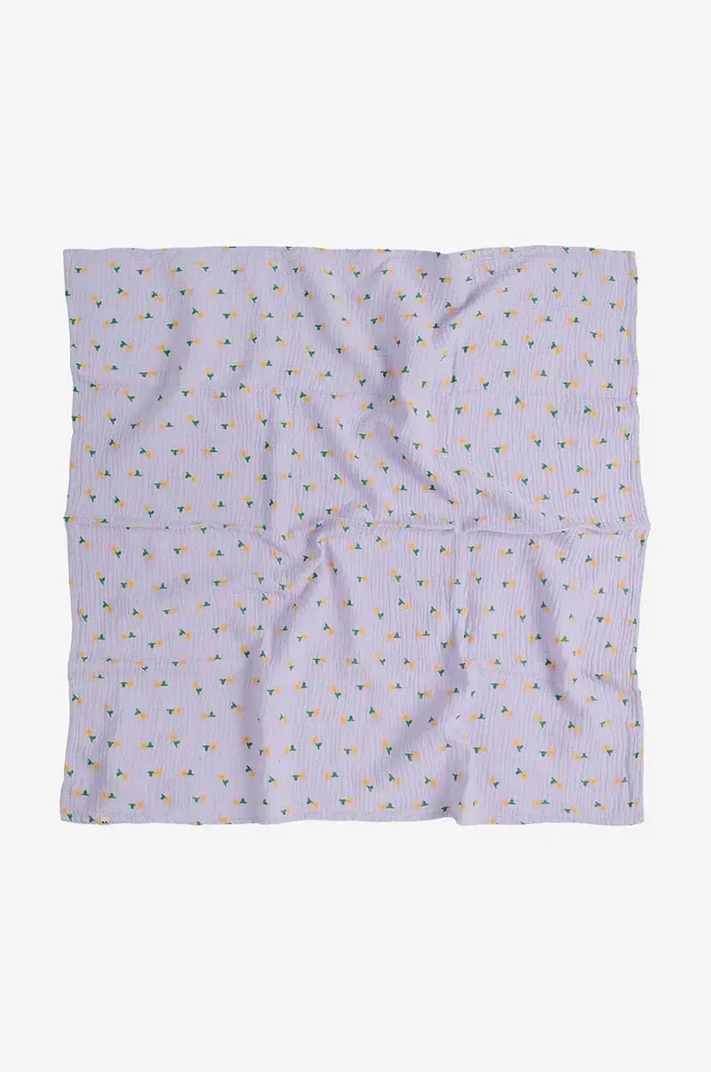 tuta neonato in lana Pansy Flower Violetto miniatura 2