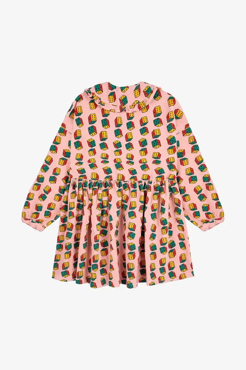 vestito di cotone bambina Dices colore rosa 225AC146 miniatura 3