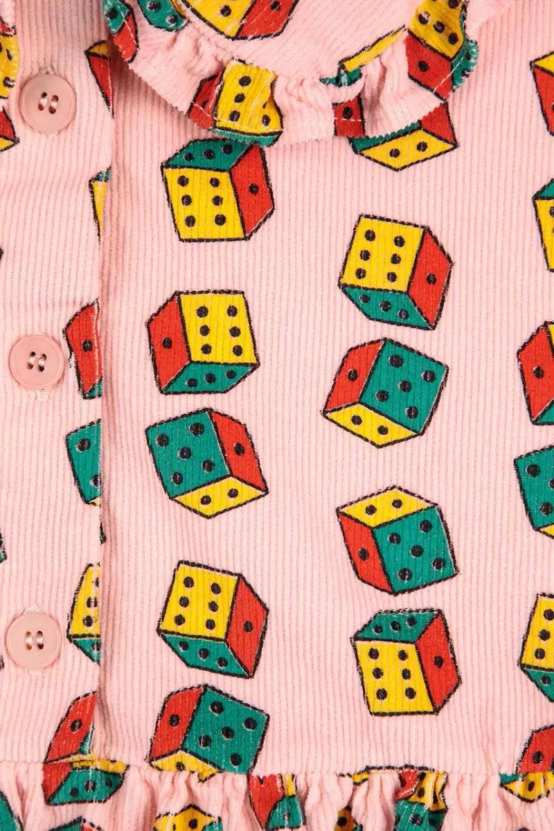 vestito di cotone bambina Dices colore rosa 225AC146 miniatura 4