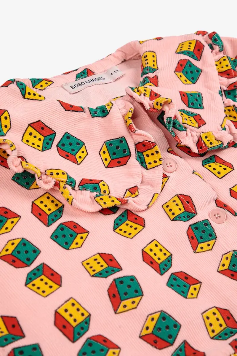 vestito di cotone bambina Dices colore rosa 225AC146 miniatura 5