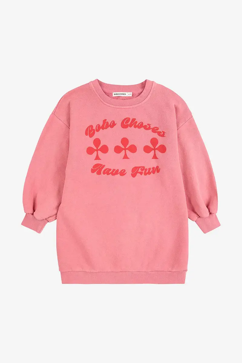 vestito di cotone bambina Have Fun colore rosa 225AC087 miniatura 2