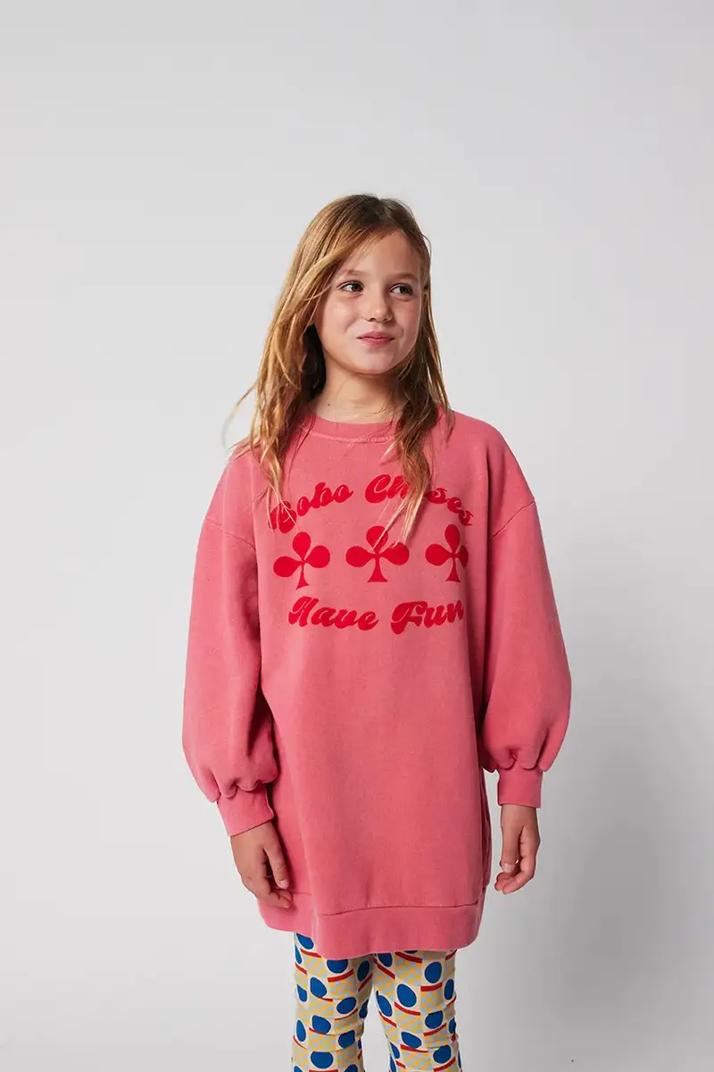 vestito di cotone bambina Have Fun colore rosa 225AC087 miniatura 4