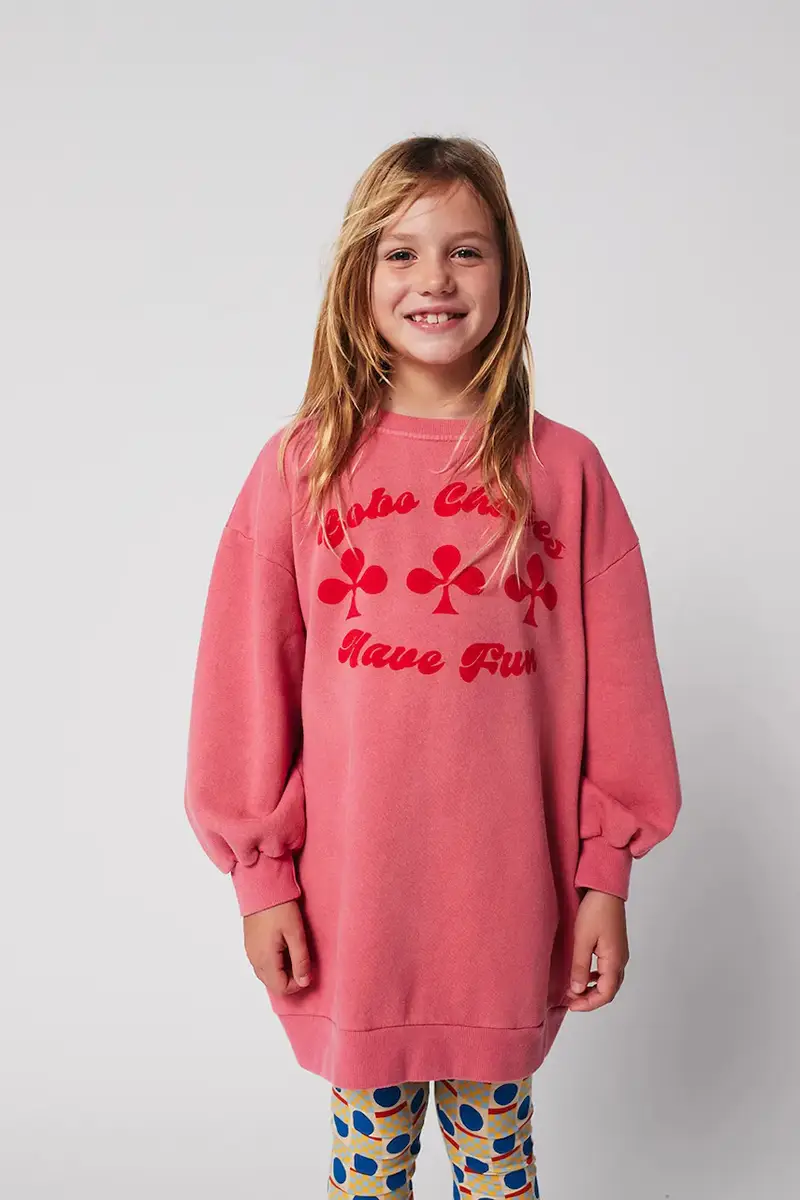 vestito di cotone bambina Have Fun colore rosa 225AC087 miniatura 5