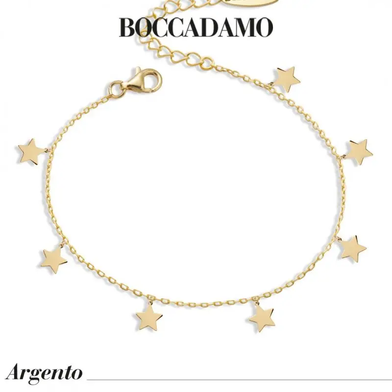Bracciale Placcato Oro Giallo Con Stelle - Boccadamo