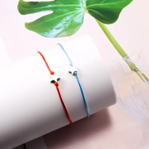 BOCHOI 2 Pezzi Braccialetti Amico Set Braccialetto Amicizia Braccialetto Stella Braccialetti di Coppia Abbinati per miniatura 2