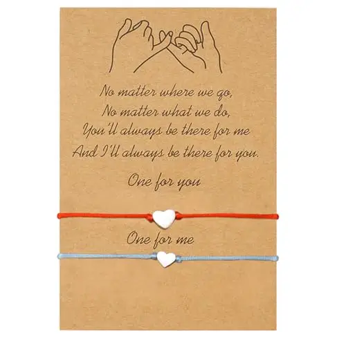 BOCHOI Bracciale Amicizia Coppia Cuore Madre-Figlia Per Signora, Ragazza, Bambino, Amica, Amante