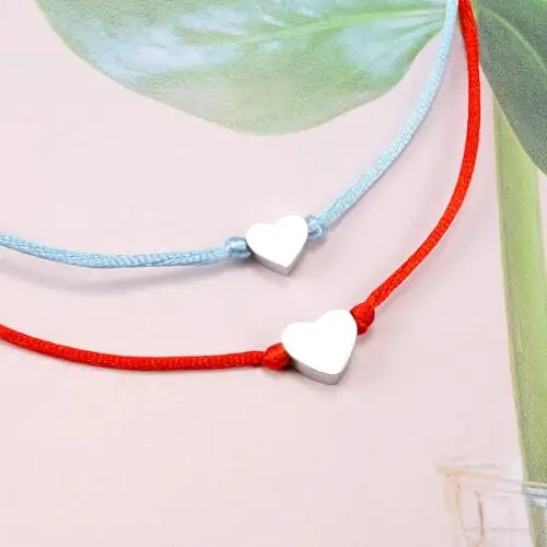 BOCHOI Bracciale Amicizia Coppia Cuore Madre-Figlia Per Signora, Ragazza, Bambino, Amica, Amante miniatura 2