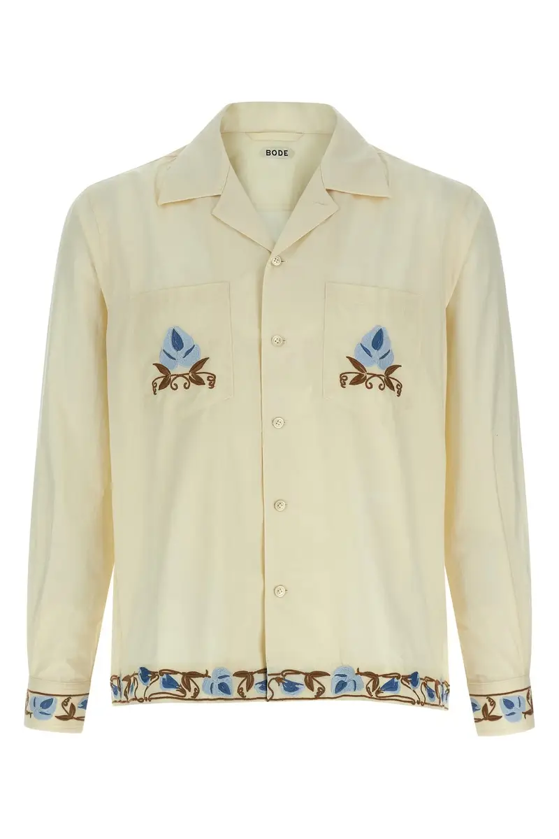 Camicia 'Noveau Vine' Beige