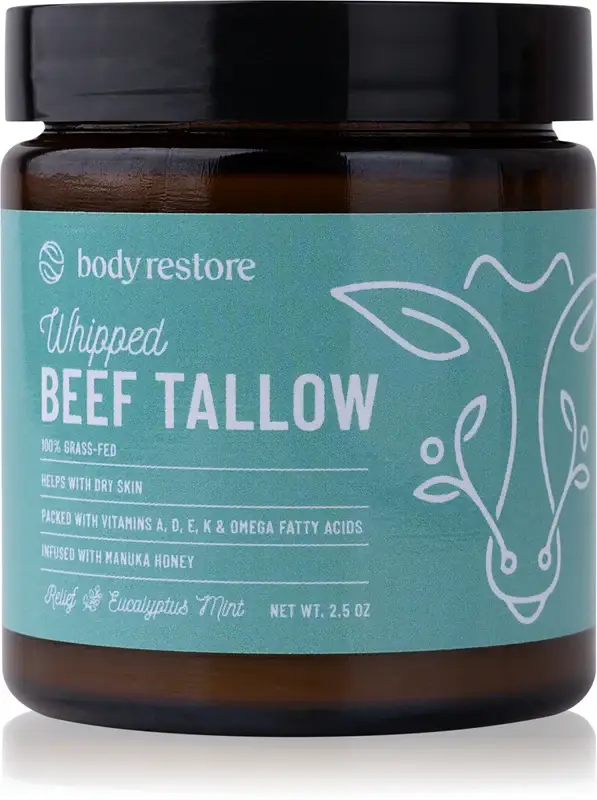 Whipped Beef Tallow Balm Eucalyptus & Mint crema nutriente corpo 73 ml