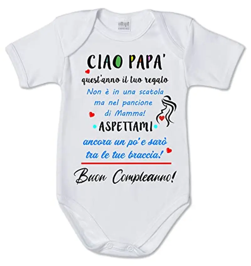 STAMPA MANIA print your own Body Neonato Bianco 1568606 miniatura 2