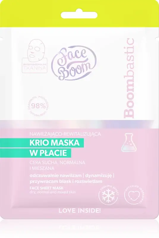 FaceBoom Boombastic mascheraviso idratante in tessuto per tutti i tipi di pelle