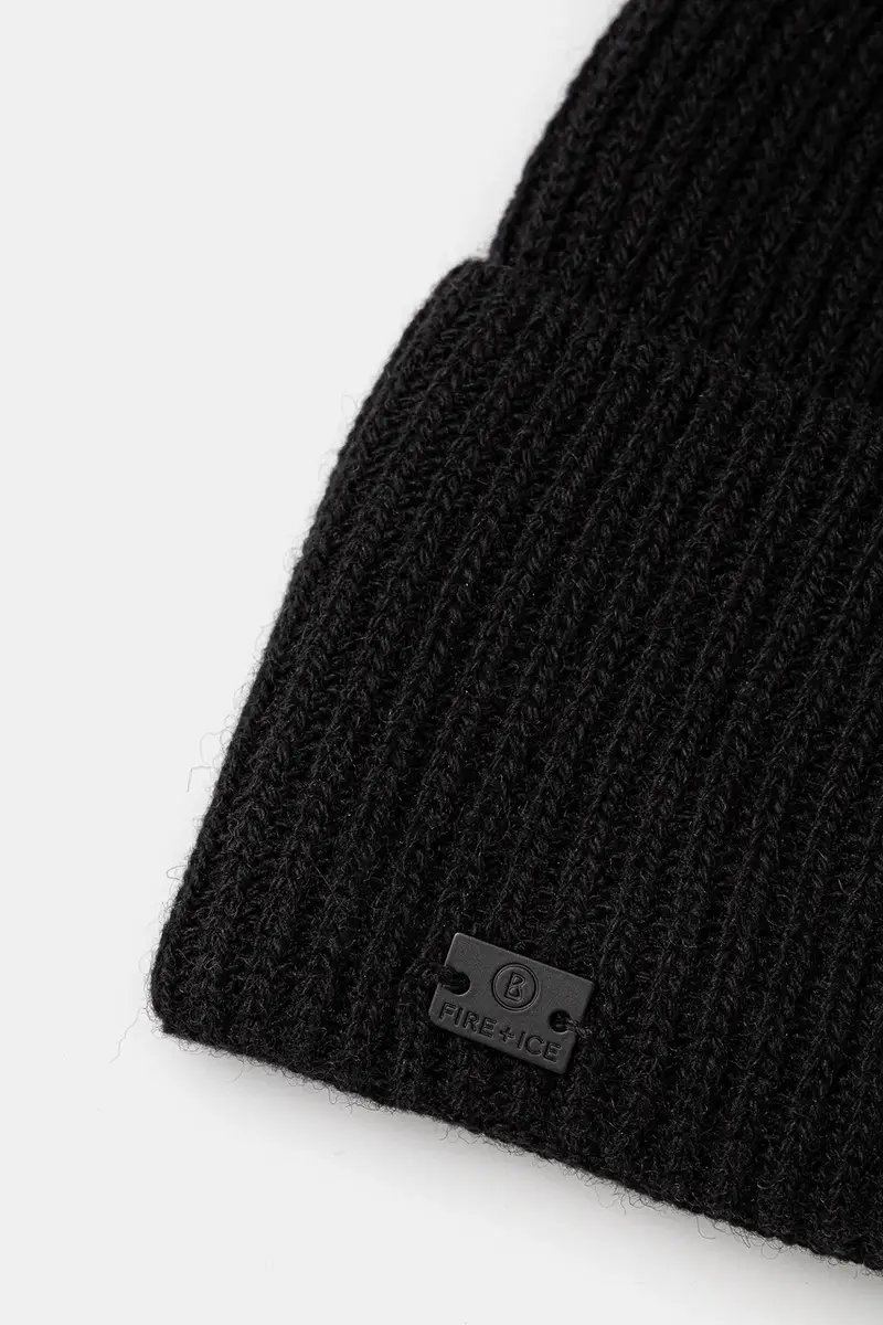 cappello con aggiunta di cachemire ANELI Nero miniatura 3