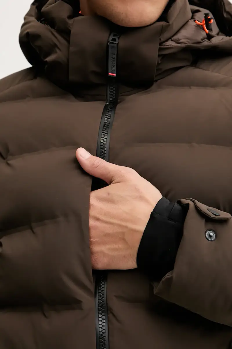 giacca da sci TEC-LUKA Marrone miniatura 5